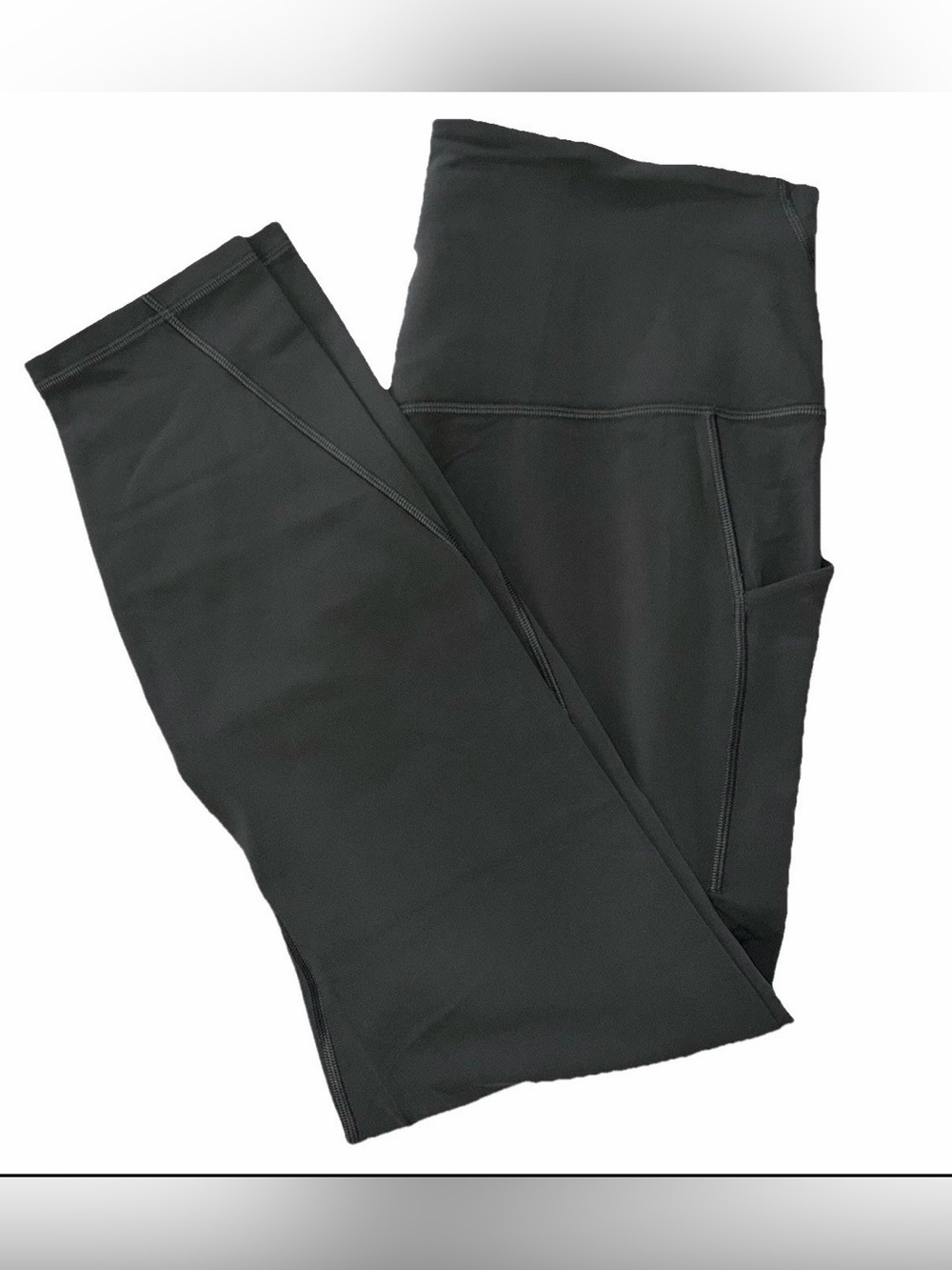 NWT LULULEMON SIZE 14 ALIGN HIGH RISE 25”L PANT*POCKETS PALM DECO GREEN $128